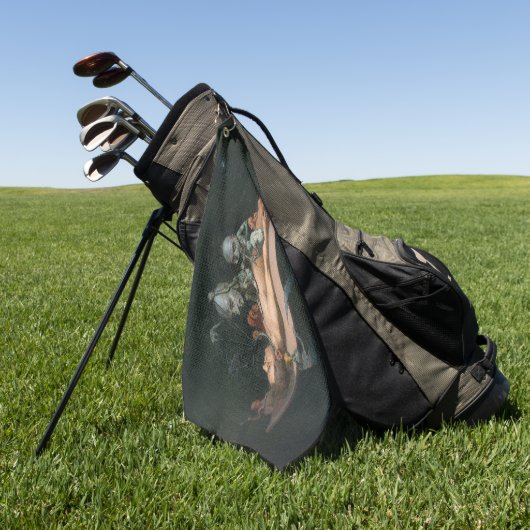 Nahe dem Tode erleben, wie böse Dämonenspirale zu Golfhandtuch (Gras)