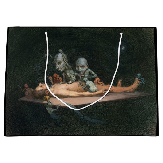 Nahe dem Tode erleben, wie böse Dämonenspirale zu  Große Geschenktüte (Vorderseite)