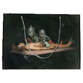 Nahe dem Tode erleben, wie böse Dämonenspirale zu  Große Geschenktüte (Rückseite)