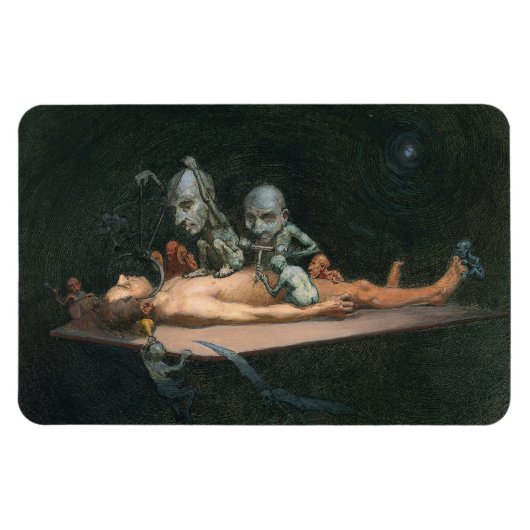 Nahe dem Tode erleben, wie böse Dämonenspirale zu Magnet (Horizontal)