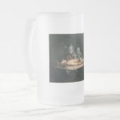 Nahe dem Tode erleben, wie böse Dämonenspirale zu  Mattglas Bierglas (Vorderseite Links)