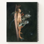 Nahe dem Tode erleben, wie böse Dämonenspirale zu  Notizblock (Rückseite)