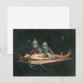 Nahe dem Tode erleben, wie böse Dämonenspirale zu  Postkarte (Vorne/Hinten)