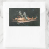 Nahe dem Tode erleben, wie böse Dämonenspirale zu Rechteckiger Aufkleber (Tasche)