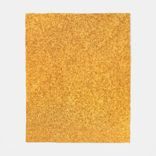 Nahe der goldmatten Metallstruktur. Shiny Metal Fleecedecke