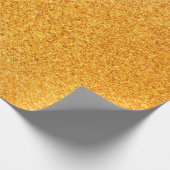 Nahe der goldmatten Metallstruktur. Shiny Metal Geschenkpapier (Ecke)