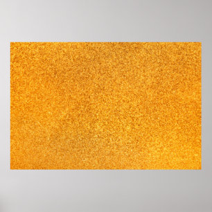 Nahe der goldmatten Metallstruktur. Shiny Metal Poster