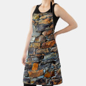 Nahe Detailansicht eines alten Steines w Schürze (InSitu)