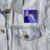 Nahe Details einer Blauen Flagge Iris. Button (Beispiel)
