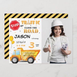 Nahe Einladung des Fotos Straßenbau