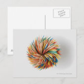 Nahe Farbstifte Postkarte (Vorne/Hinten)