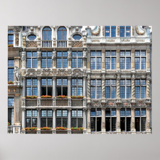 Nahe Fenster berühmter Gildhalls in Grote Poster