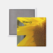 Nahe Gelbblüte Magnet (Vorderseite/Rückseite)