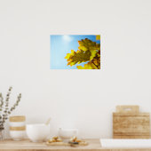 Nahe Gelbe Herbstlaube Poster (Küche)