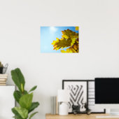 Nahe Gelbe Herbstlaube Poster (Heimbüro)