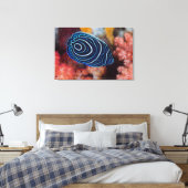 Nahe Gründung von Kaiser Angelfisch Leinwanddruck (Insitu (Schlafzimmer))
