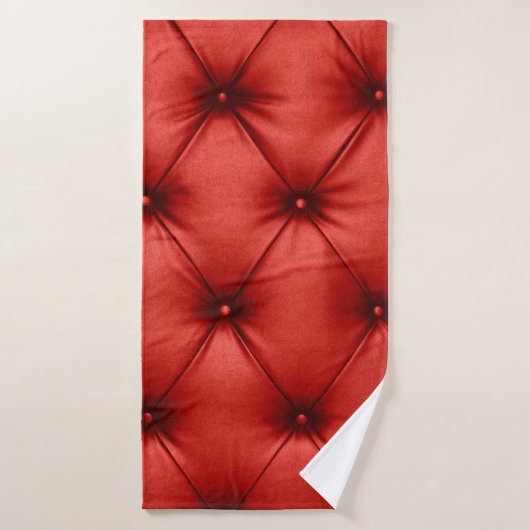 Nahe Hintergrundtextur von Scharlachrot Badehandtuch (Badehandtuch)