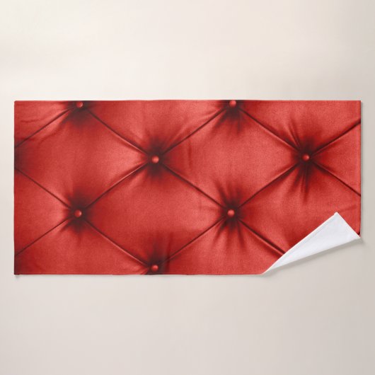 Nahe Hintergrundtextur von Scharlachrot Badehandtuch (Badehandtuch)