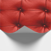 Nahe Hintergrundtextur von Scharlachrot Geschenkpapier (Ecke)