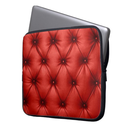 Nahe Hintergrundtextur von Scharlachrot Laptopschutzhülle (Vorderseite Links)