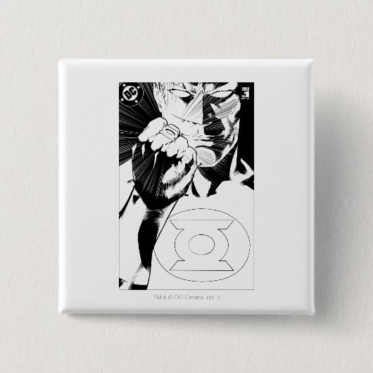 Nahe hohe Abdeckung der grünen Laterne, Button (Vorderseite)