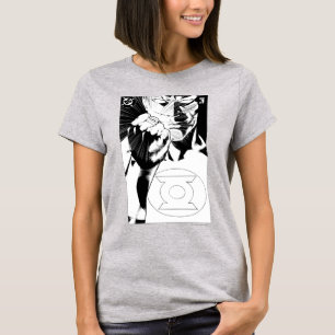 Nahe hohe Abdeckung der grünen Laterne, T-Shirt