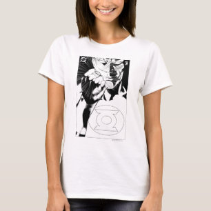 Nahe hohe Abdeckung der grünen Laterne, T-Shirt