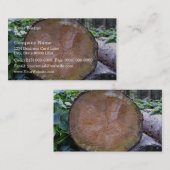 Nahe hohe Ansicht der geschnittenen Visitenkarte (Vorne/Hinten)