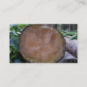 Nahe hohe Ansicht der geschnittenen Visitenkarte (Rückseite)