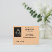 Nahe hohe Hundegeschäfts-Karte Visitenkarte (Stehend Vorderseite)