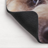 nahe hohe Mausunterlage des Welpengesichtes Mousepad (Ecke)