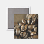 Nahe Kaffeebohnen Magnet (Vorderseite/Rückseite)
