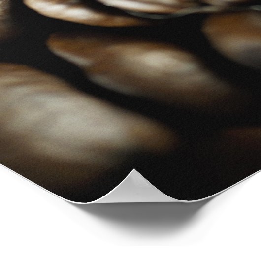 Nahe Kaffeebohnen Poster (Ecke)