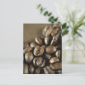 Nahe Kaffeebohnen Postkarte (Stehend Vorderseite)
