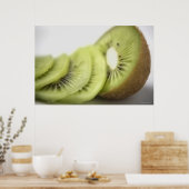 Nahe Kiwi-Scheiben Poster (Küche)