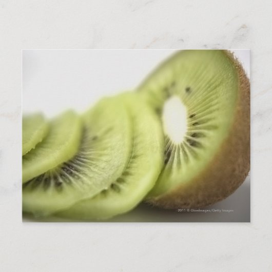Nahe Kiwi-Scheiben Postkarte (Vorderseite)