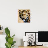Nahe Leopardenmalerei Kunst Poster (Heimbüro)
