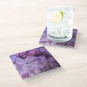 nahe Lilacke Glasuntersetzer (Schrägansicht)