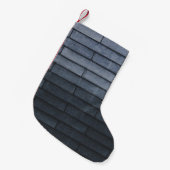 Nahe Mauer aus grauem Backstein Kleiner Weihnachtsstrumpf (Vorderansicht (hängend))