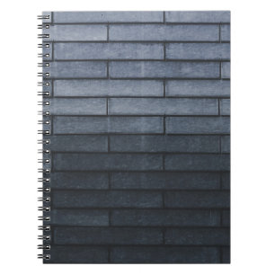 Nahe Mauer aus grauem Backstein Notizblock