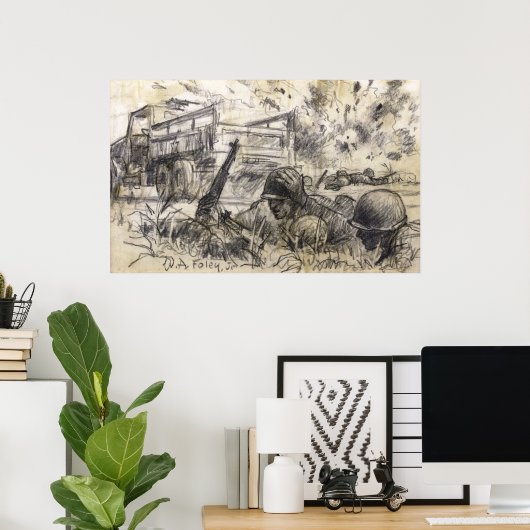 Nähe Miss Poster (Heimbüro)