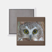 Nahe Nordsäge-Weiße Magnet (Vorderseite/Rückseite)