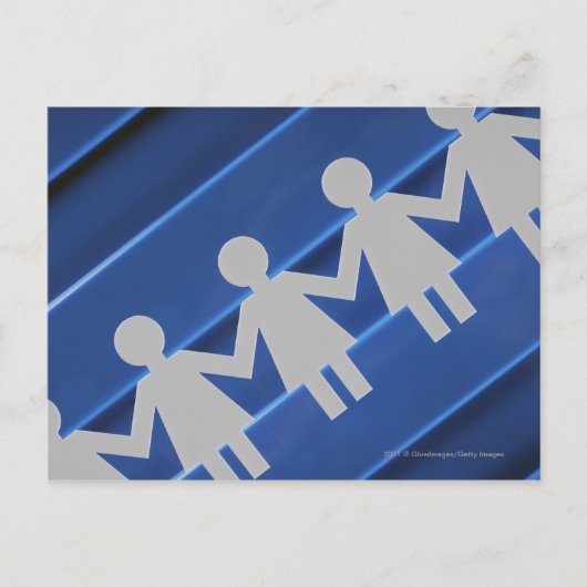 Nahe Papierkettenpuppen Postkarte (Vorderseite)