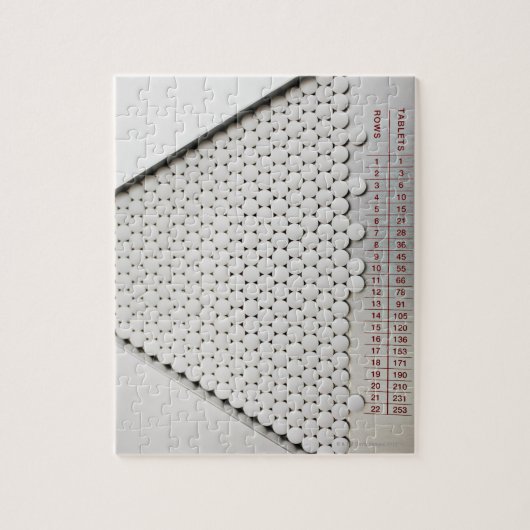 Nahe Pillenauffüllung in Sortierwanne Puzzle (Vertikal)