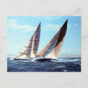 Nahe Rennstrecke Postkarte