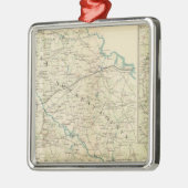 Nähe Richmond, VA, Halbinsel Ornament Aus Metall (Links)