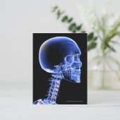 Nahe Röntgenaufnahme der Knochen im Nacken Postkarte (Stehend Vorderseite)