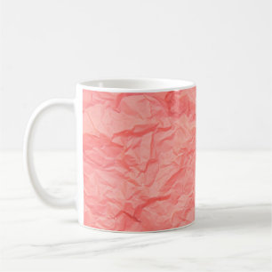 Nahe, rosa Falte mit Papier p Kaffeetasse