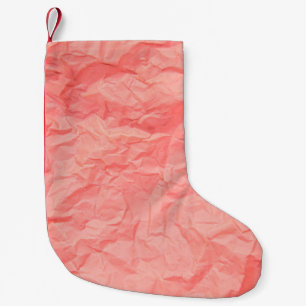 Nahe, rosa Falte mit Papier p Kleiner Weihnachtsstrumpf