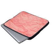 Nahe, rosa Falte mit Papier p Laptopschutzhülle (Vorne Knopf)